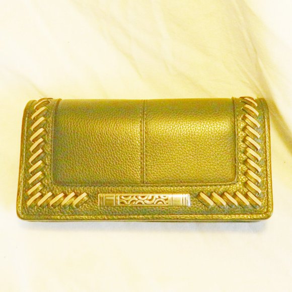Brighton $245 Bellaire Rockmore Wallet with Strap Jewel Blue NWT - Picture 2 of 4